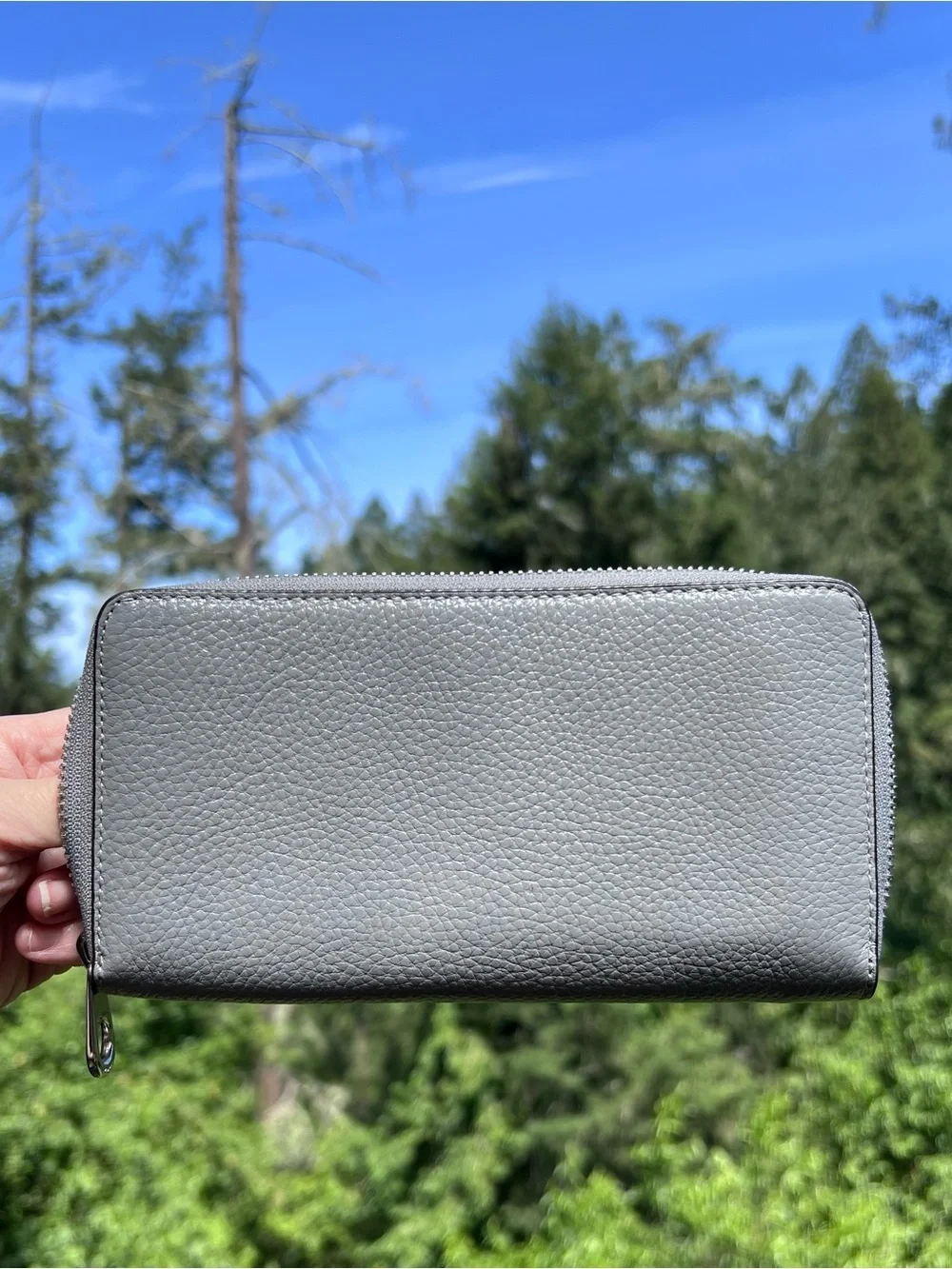 Coach accordion zip